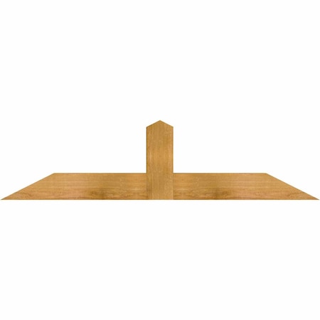 Ekena Millwork Portland Rough Sawn Timber Gable Bracket, Western Red Cedar, 48"W x 12"H x 4"D x 4"F, 6/12 Pitch GBW048X12X0404POR00RWR
